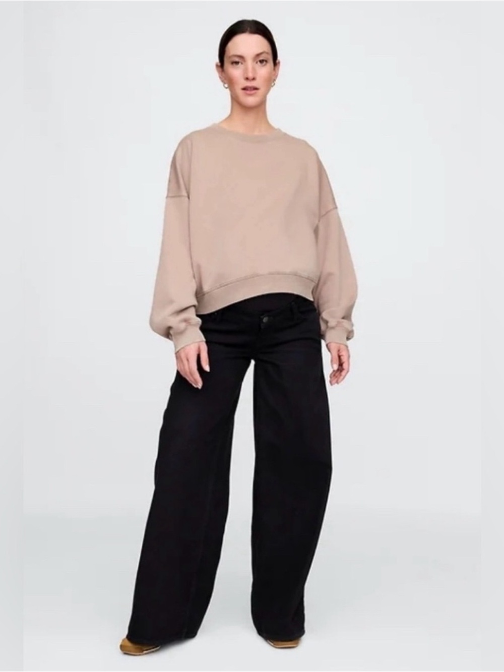 NWT GAP Black Wide-Leg Women's Maternity Jeans